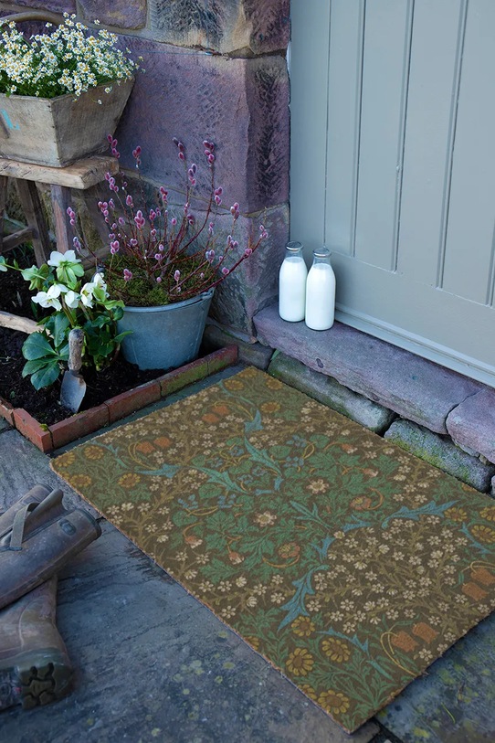 Salon i sypialnia Artsy Doormats wycieraczka William Morris Tulips 90 x 60 cm 9060.WMTULIPS multicolor