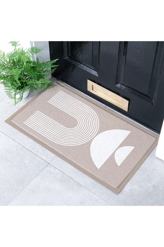 Artsy Doormats wycieraczka Beige Half Moon 70 x 40 cm DMW.BEIGEHALFMOON.7040 multicolor AA00