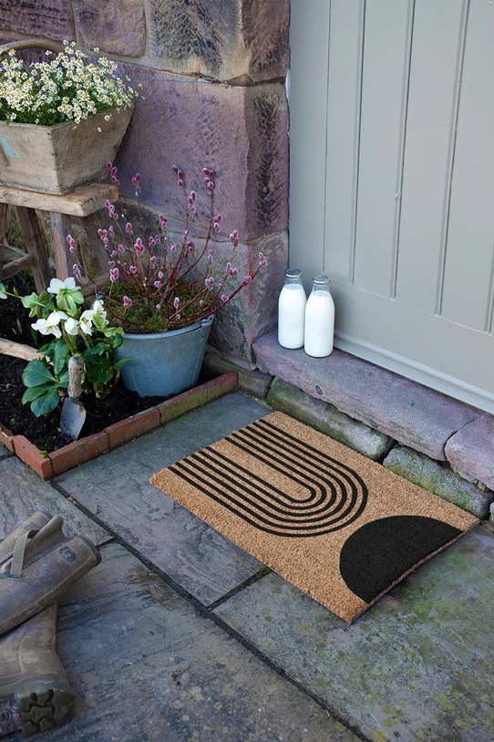 Salon i sypialnia Artsy Doormats wycieraczka Abstract Half Moon 60 x 40cm IMG.ABSTRACT1 multicolor