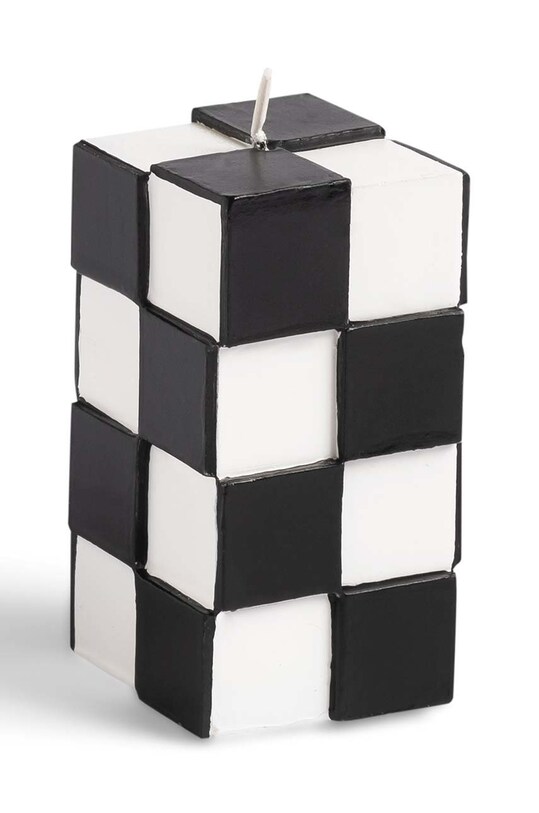 &k amsterdam świeca bezzapachowa Check Black czarny 1092.03