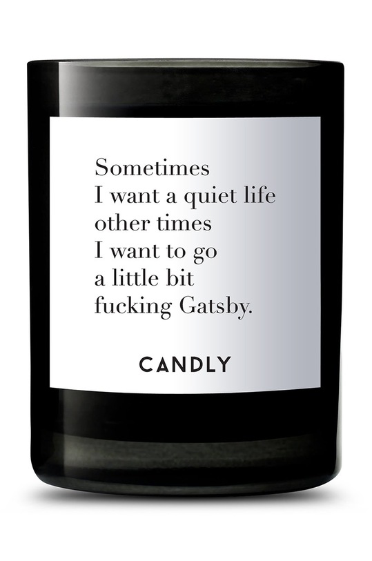 Candly Lumanare parfumata de soia Sometimes I want a quiet life negru No8SIW