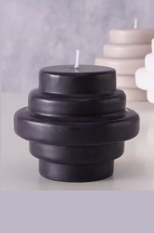 Boltze świeca bezzapachowa Trapeca szary 2027995.silver