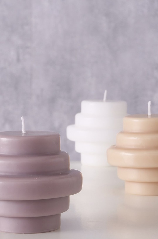 Boltze świeca bezzapachowa Trapesca fioletowy 2027990.purple