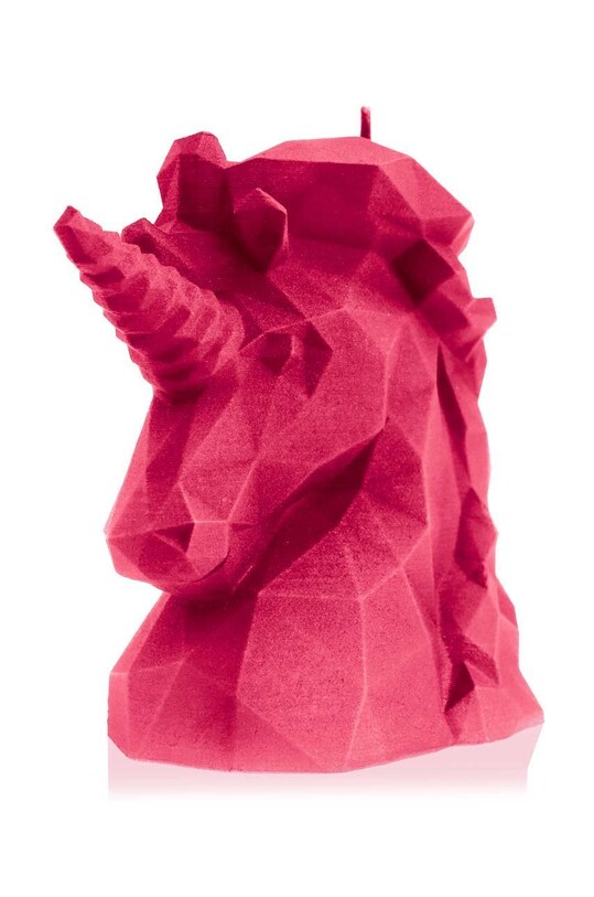 Διακοσμητικό κερί Candellana Unicorn Low-Poly ροζ 5903104881658