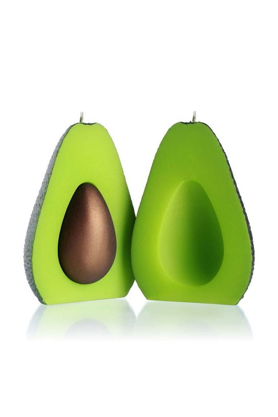Ukrasna svijeća Candellana Avocado With Seed zelena 5903104888404