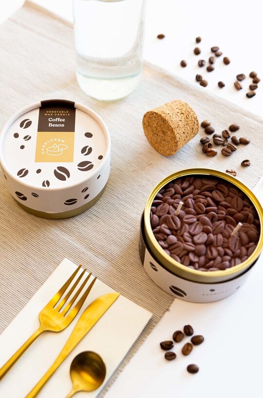 Vonná svíčka CandleCan Coffee Beans can.coffee hnědá