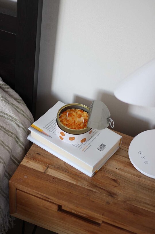 CandleCan świeca zapachowa Caramel Popcorn can.popcorn biały