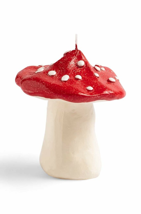 Dekorativní svíčka &k amsterdam Mushroom Dots červená 1093.02