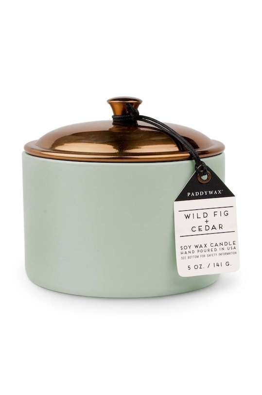 Vonná sójová svíčka Paddywax Wild Fig and Cedar, 141 g šedá HY0504EU