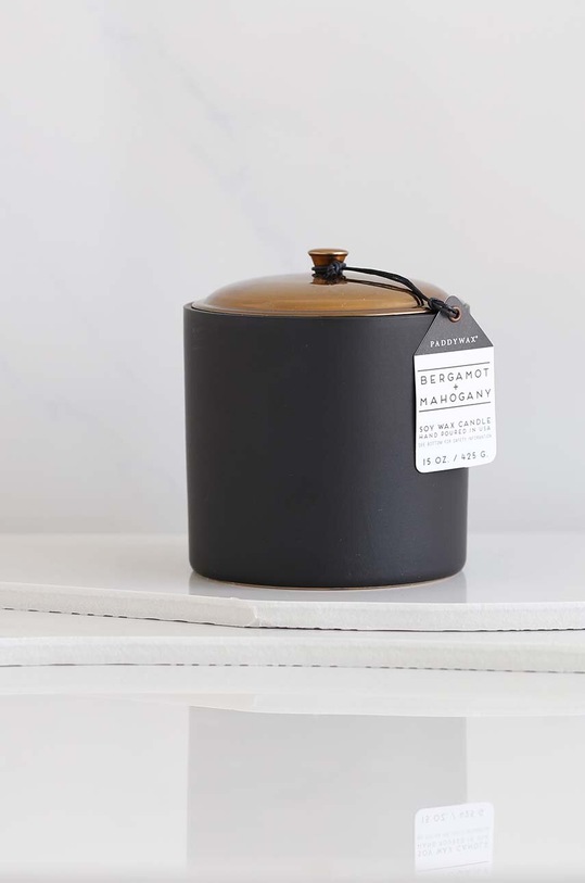 Home SPA Paddywax świeca zapachowa sojowa Bergamot & Mahogony 425 g HY1503EU czarny