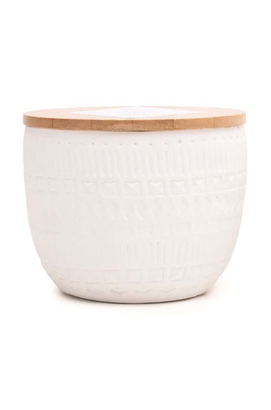 Paddywax świeca zapachowa sojowa Cotton & Teak 283 g biały SN1008EU