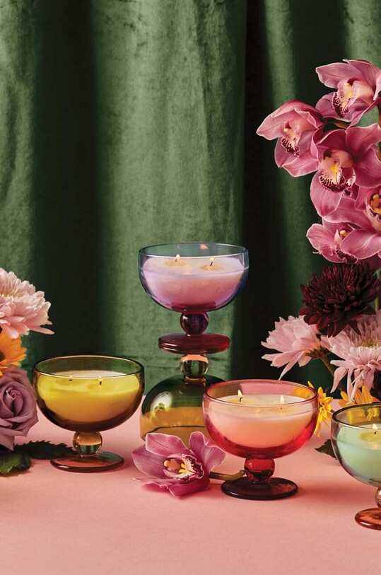 Ароматическая соевая свеча Paddywax Saffron & Rose 170 g TG0602EU розовый AA00