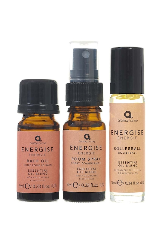 Sada pokojové mlhy, roll-on a koupelového oleje Aroma Home Energise Set 3-pack vícebarevná AH0030EN