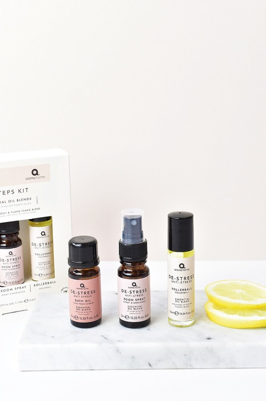 Aroma Home szoba illatosító permet, roll-on és fürdőolaj készlet De-Stress Set 3 db AH0029DS többszínű AA00