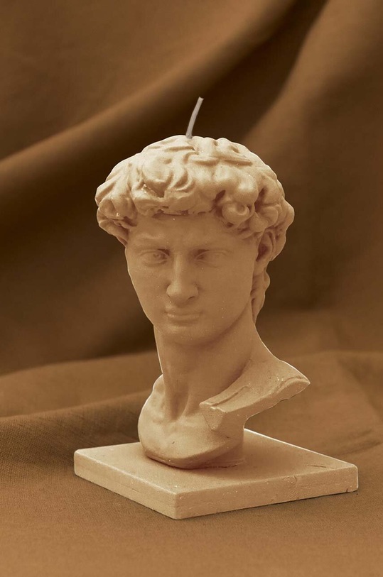 Really Nice Things świeca dekoracyjna David Candle 1938211 pomarańczowy AA00