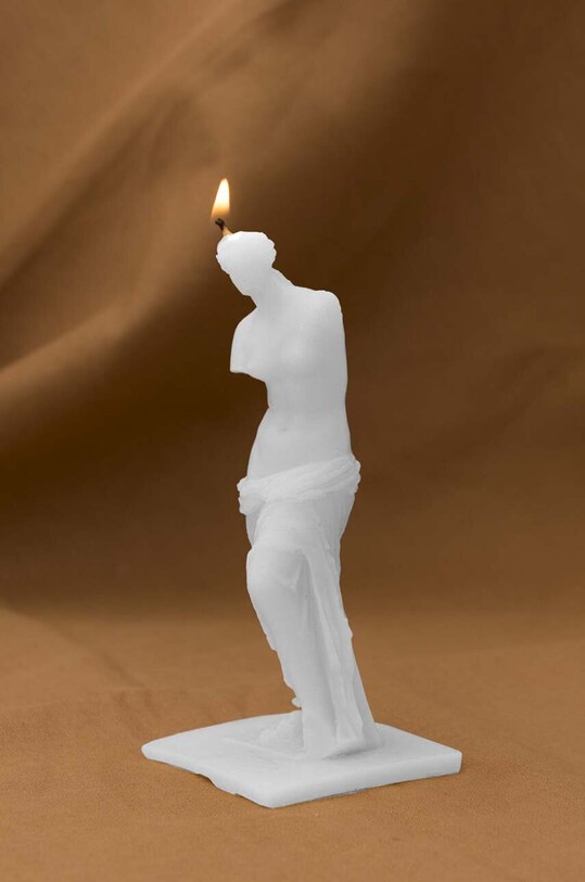 Home SPA Really Nice Things świeca dekoracyjna Venus Candle 1938212 biały