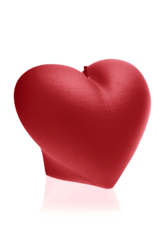 Διακοσμητικό κερί Candellana Heart Smooth 5902815461616 κόκκινο AA00