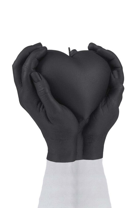 Διακοσμητικό κερί Candellana Heand Love 5902815466468 μαύρο AA00