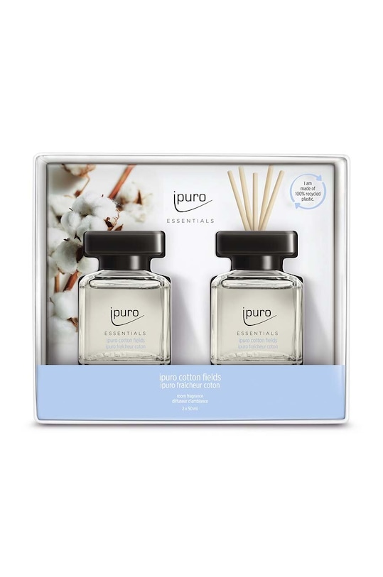 Ipuro kit difuzor de aromă Cotton Fields 2 x 50 ml 2-pack multicolor ZIFC2090