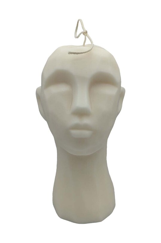 Bella Bulba lumânare de soia Sculpture alb 5903957208411