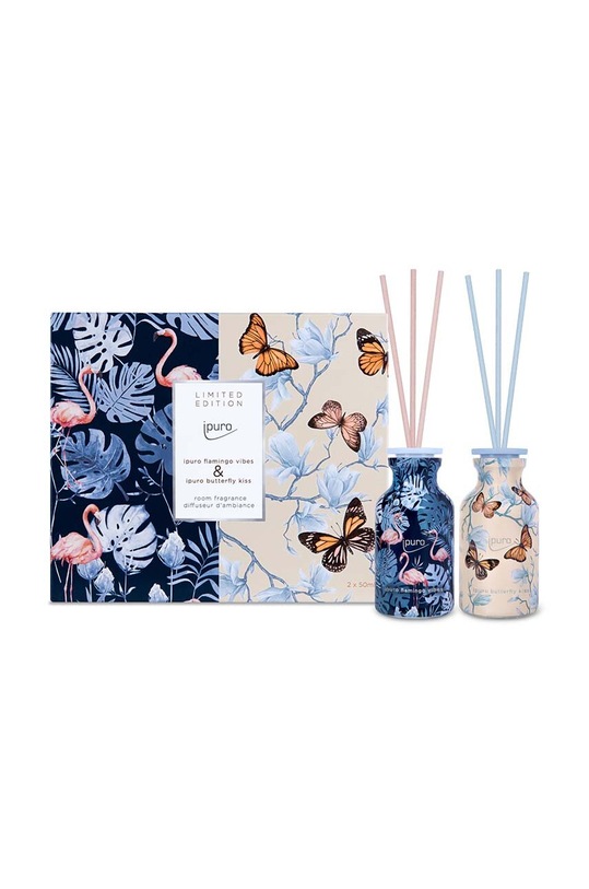 Ipuro zestaw dyfuzorów zapachowych Butterfly Kiss & Flamingo Vibes 2x 50 ml 2-pack ZIPU2102 multicolor AA00