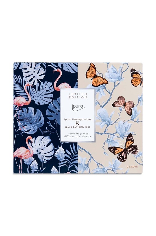 Home SPA Ipuro zestaw dyfuzorów zapachowych Butterfly Kiss & Flamingo Vibes 2x 50 ml 2-pack ZIPU2102 multicolor