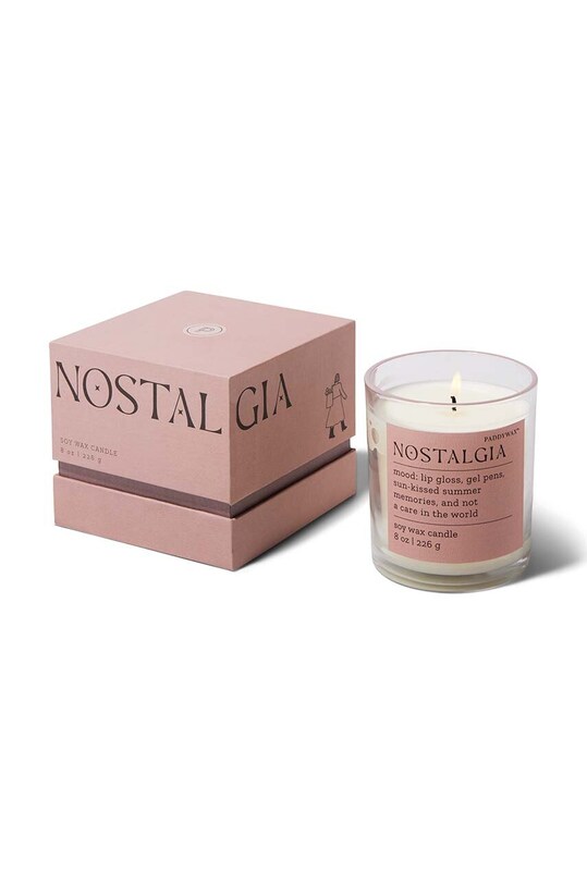 Vonná sójová sviečka Paddywax Mood Nostalgia 226 g ružová MD0802EU