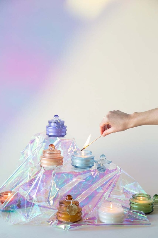 Home SPA Vonná sójová svíčka Paddywax Amber& Persimmon Chestnut 85 g MG0312EU červená