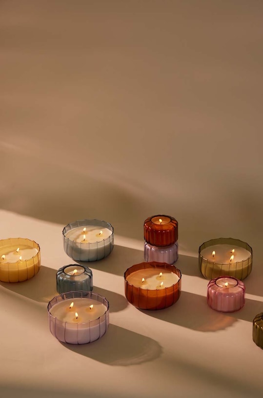 Dišeča sojina sveča Paddywax Ripple Peppered Indigo 128 g modra RPL0504EU