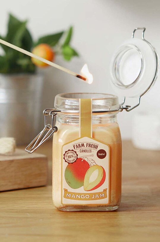 Vonná sójová sviečka Balvi Farm Fresh Magno 27809 žltá