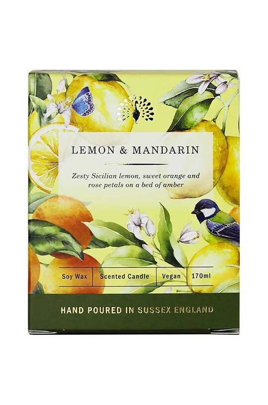 The English Soap Company lumanare parfumata de soia Lemon& Mandarin 170 ml 44LMC0014 multicolor AA00