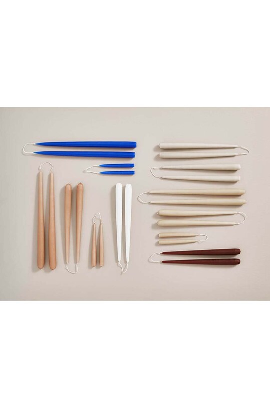 Home SPA Ozdobná sviečka OYOY Fukai Candles L 2-pak L300870 béžová