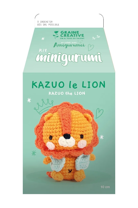 Graine Creative trusa de crosetat Kit Minigurami Lion Kazuo multicolor 420329