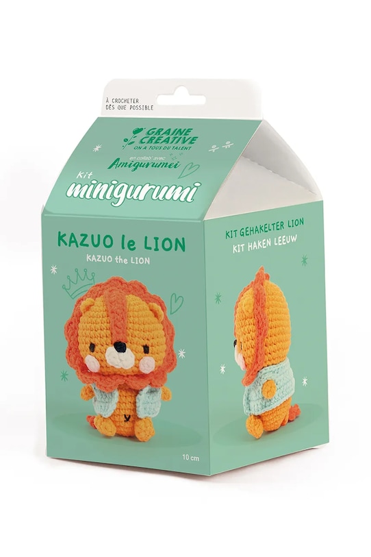 Graine Creative trusa de crosetat Kit Minigurami Lion Kazuo 420329 multicolor AA00