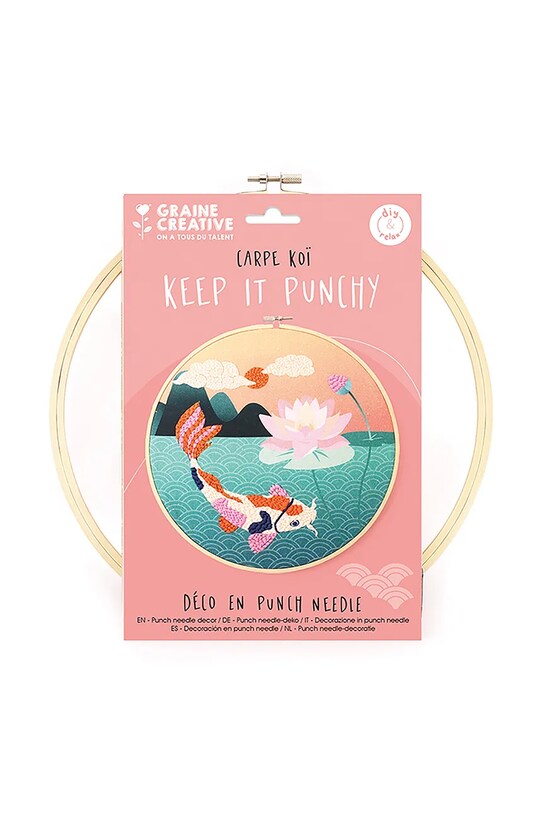 Graine Creative zestaw do haftowania Kit Punch Needle Carpe Koi multicolor 420327