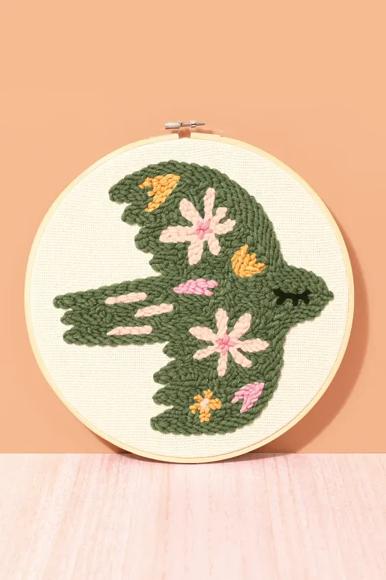 Graine Creative zestaw do szydełkowania Kit Punch Needle Oiseau multicolor 420224