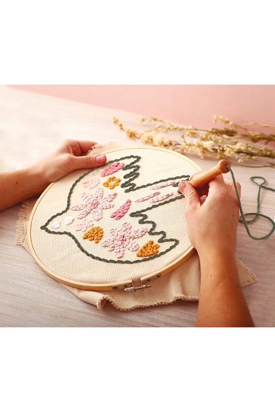 Graine Creative zestaw do szydełkowania Kit Punch Needle Oiseau 420224 multicolor