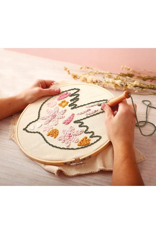Набір для в'язання гачком Graine Creative Kit Punch Needle Oiseau 420224 барвистий