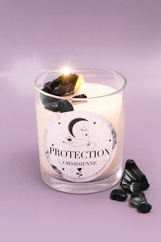 Graine Creative zestaw diy świeca zapachowa Lithotherapy Obsidian 11 x 15 x 11 cm multicolor 152044.