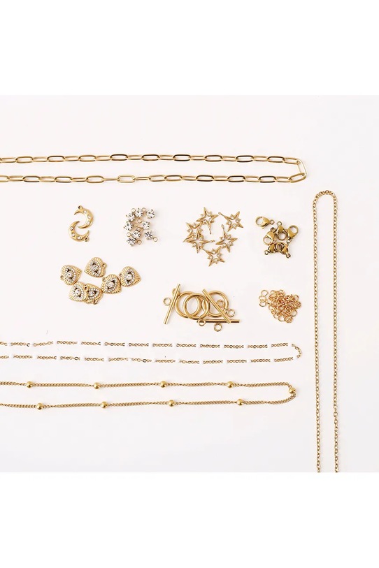 Graine Creative zestaw diy biżuteria Parure Dorée 11.5 x 11 x 3.5 cm 816042 multicolor AA00