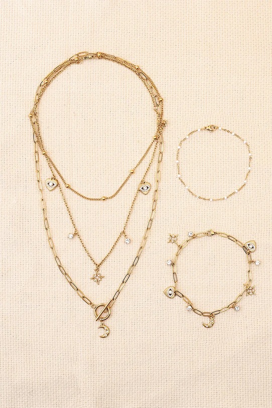 Lifestyle Graine Creative zestaw diy biżuteria Parure Dorée 11.5 x 11 x 3.5 cm 816042 multicolor