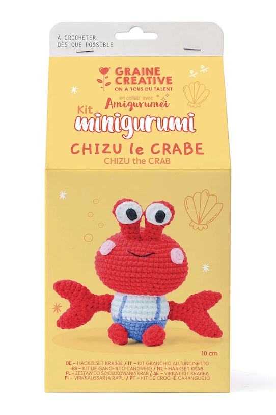 Graine Creative zestaw diy maskotka do szydełkowania Kit Amigurumi 10 cm multicolor 420333