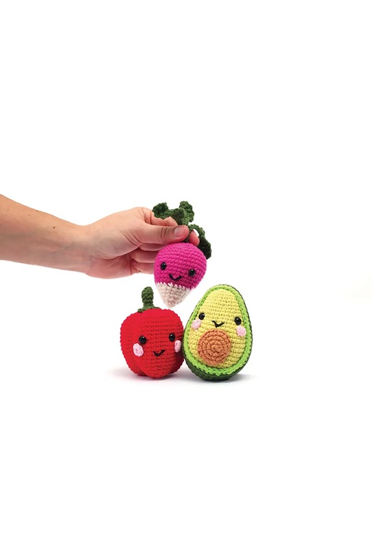 DIY sada - háčkovaná plyšová hračka Graine Creative Amigurumi Kit – My Vegetables 8 cm vícebarevná 420332