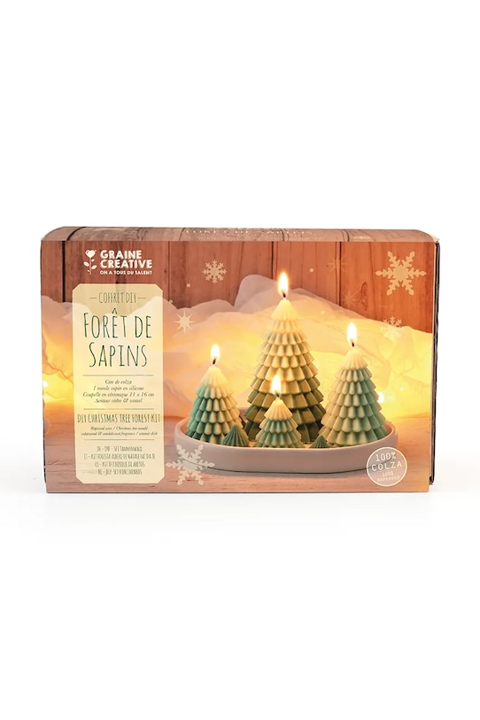 Graine Creative zestaw diy świece Tree Foret 25 x 15 x 10 cm. multicolor 152047.