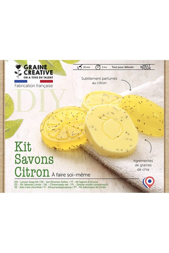 DIY sada - mýdla Graine Creative Kit Savons Citrons vícebarevná 200544