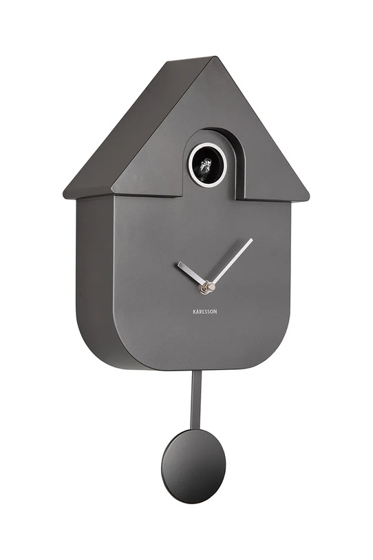 Kukačkové hodiny Karlsson Modern Cuckoo Metallic KA5867DG vícebarevná AA00