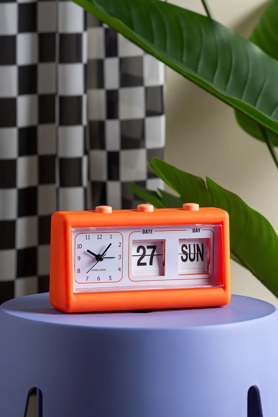 Karlsson ceas cu alarmă Data Flip portocaliu KA5941OR
