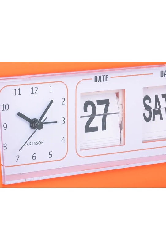 Гостиная и спальня Будильник Karlsson Data Flip KA5941OR оранжевый