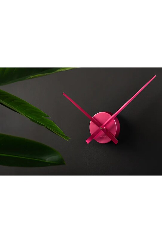 Настінний годинник Karlsson Little Big Time Mini рожевий KA4348PI