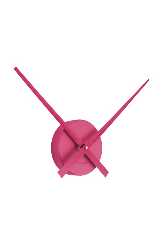 Настінний годинник Karlsson Little Big Time Mini KA4348PI рожевий AA00